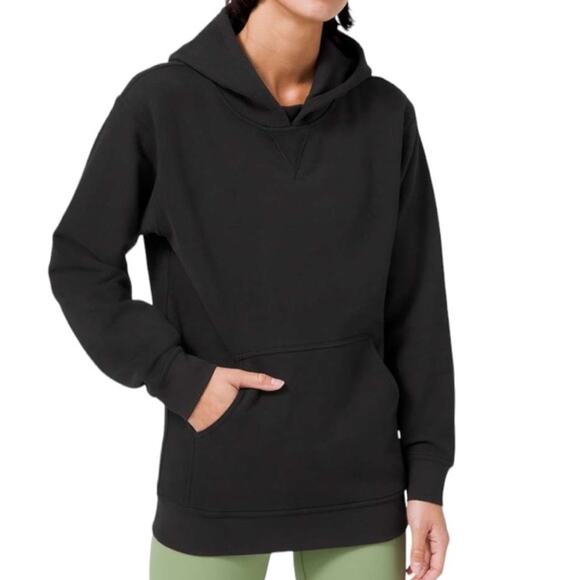 Lululemon All Yours Black Long Sleeve Hoodie Sweatshirt XS - Picture 1 of 9